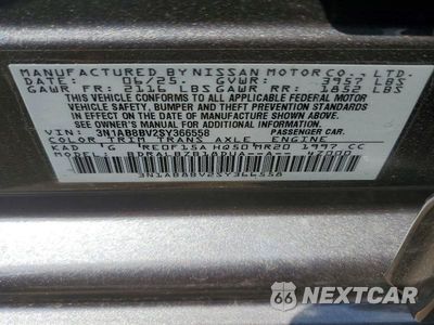 Zdjęcie 12 z 12 samochodu: 2025 NISSAN SENTRA S VIN:3N1AB8BV2SY366558 - miniatura