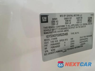 Zdjęcie 13 z 13 samochodu: 2013 CADILLAC ESCALADE ESV PLATINUM VIN:1GYS3KEF5DR225406 - miniatura