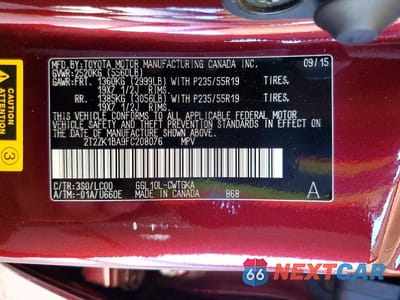 Zdjęcie 13 z 13 samochodu: 2015 LEXUS RX 350 BASE VIN:2T2ZK1BA9FC208076 - miniatura