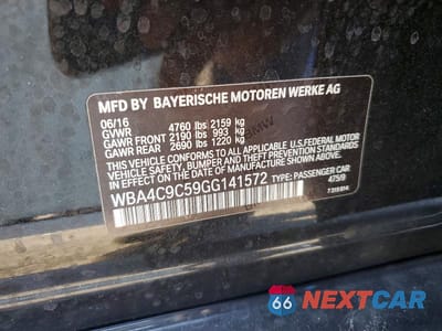 Zdjęcie 12 z 12 samochodu: 2016 BMW 428 XI GRAN COUPE SULEV VIN:WBA4C9C59GG141572 - miniatura