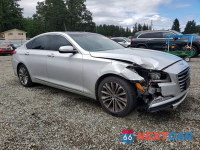 Czwarte zdjęcie samochodu z boku: 2017 GENESIS G80 3.8 VIN:KMHGN4JE6HU185236 - miniatura