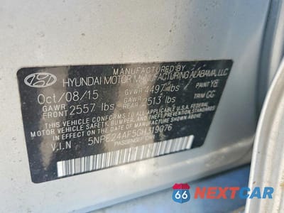 Zdjęcie 14 z 14 samochodu: 2016 HYUNDAI SONATA SE VIN:5NPE24AF5GH319076 - miniatura