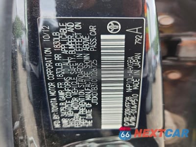 Zdjęcie 12 z 12 samochodu: 2012 TOYOTA PRIUS C THREE VIN:JTDKDTB31C1026725 - miniatura