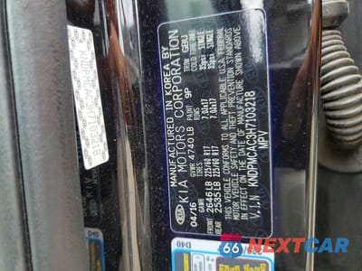 Zdjęcie 13 z 13 samochodu: 2017 KIA SPORTAGE LX VIN:KNDPMCAC3H7103218 - miniatura