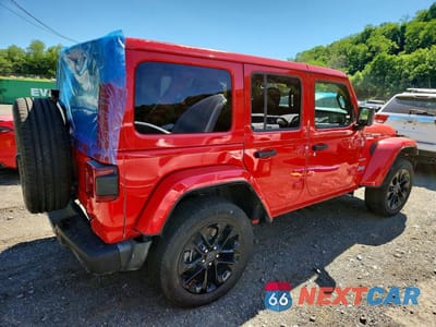 Trzecie zdjęcie samochodu z tyłu: 2024 JEEP WRANGLER SAHARA 4XE VIN:1C4RJXP65RW271007 - miniatura