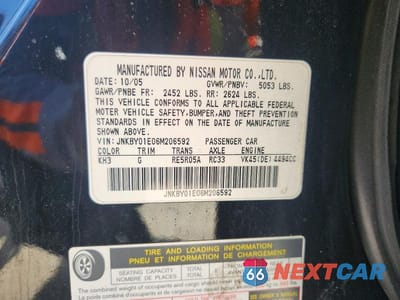 Zdjęcie 12 z 12 samochodu: 2006 INFINITI M45 BASE VIN:JNKBY01E06M206592 - miniatura