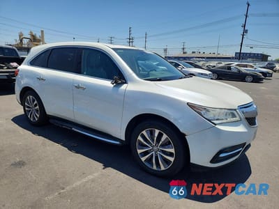 Czwarte zdjęcie samochodu z boku: 2014 ACURA MDX TECHNOLOGY VIN:5FRYD3H66EB011934 - miniatura
