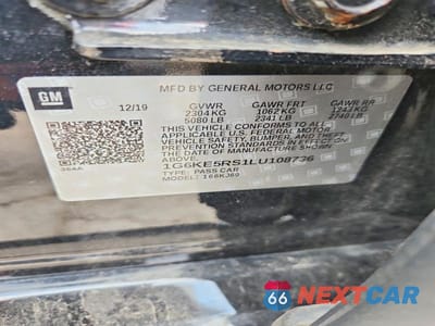 Zdjęcie 12 z 12 samochodu: 2020 CADILLAC CT6 LUXURY CSAV VIN:1G6KE5RS1LU108736 - miniatura