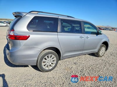 Trzecie zdjęcie samochodu z tyłu: 2015 TOYOTA SIENNA XLE 7-PASSENGER VIN:5TDDK3DC9FS117180 - miniatura