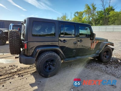 Trzecie zdjęcie samochodu z tyłu: 2014 JEEP WRANGLER UNLIMITED SAHARA VIN:1C4BJWEG9EL118388 - miniatura