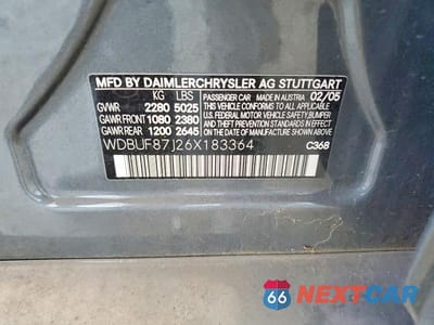 Zdjęcie 12 z 12 samochodu: 2006 MERCEDES-BENZ E 350 4MATIC VIN:WDBUF87J26X183364 - miniatura