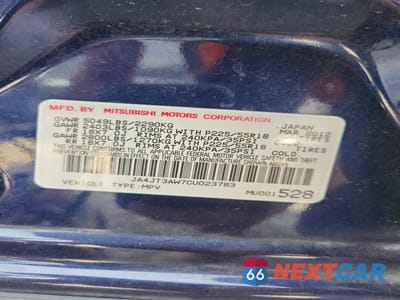 Zdjęcie 13 z 13 samochodu: 2012 MITSUBISHI OUTLANDER SE VIN:JA4JT3AW7CU023783 - miniatura