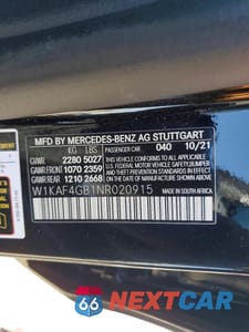 Zdjęcie 12 z 12 samochodu: 2022 MERCEDES-BENZ C 300 VIN:W1KAF4GB1NR020915 - miniatura