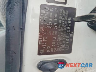 Zdjęcie 13 z 13 samochodu: 2005 KIA SEDONA LX VIN:KNDUP132756679088 - miniatura