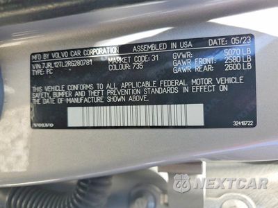 Zdjęcie 12 z 12 samochodu: 2024 VOLVO S60 PLUS VIN:7JRL12TL2RG280781 - miniatura