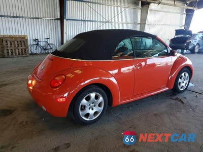 Trzecie zdjęcie samochodu z tyłu: 2003 VOLKSWAGEN NEW BEETLE GLS VIN:3VWCK21Y13M314942 - miniatura