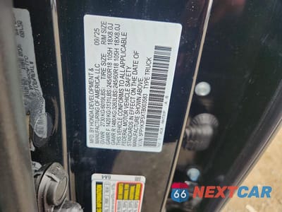 Zdjęcie 13 z 13 samochodu: 2026 HONDA RIDGELINE RTL VIN:5FPYK3F5XTB003583 - miniatura