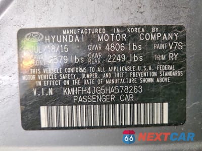 Zdjęcie 12 z 12 samochodu: 2017 HYUNDAI AZERA LIMITED VIN:KMHFH4JG5HA578263 - miniatura