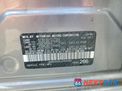 Zdjęcie 13 z 13 samochodu: 2018 MITSUBISHI OUTLANDER SE VIN:JA4AD3A35JZ000585 - miniatura