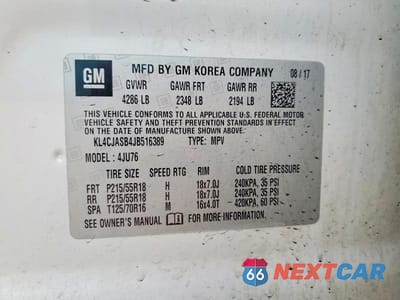 Zdjęcie 13 z 13 samochodu: 2018 BUICK ENCORE PREFERRED VIN:KL4CJASB4JB516389 - miniatura