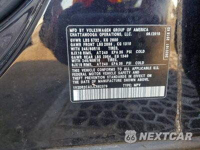 Zdjęcie 14 z 14 samochodu: 2018 VOLKSWAGEN ATLAS SE VIN:1V2DR2CA2JC582379 - miniatura