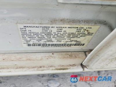 Zdjęcie 12 z 12 samochodu: 2006 NISSAN ALTIMA 2.5 VIN:1N4AL11D66N333761 - miniatura