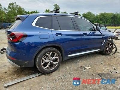 Trzecie zdjęcie samochodu z tyłu: 2022 BMW X3 XDRIVE30I VIN:5UX53DP06N9M98572 - miniatura
