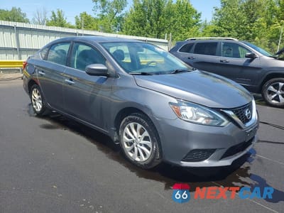 Czwarte zdjęcie samochodu z boku: 2019 NISSAN SENTRA SV VIN:3N1AB7AP9KL605937 - miniatura