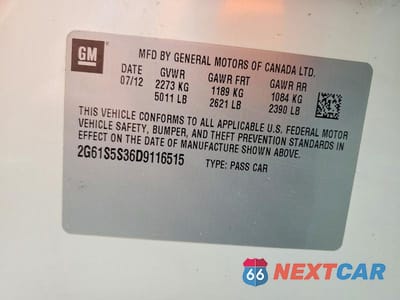 Zdjęcie 12 z 12 samochodu: 2013 CADILLAC XTS PREMIUM COLLECTION VIN:2G61S5S36D9116515 - miniatura