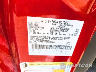 Zdjęcie 12 z 12 samochodu: 2013 FORD F150 SUPERCREW VIN:1FTFW1ET3DFD65289 - miniatura