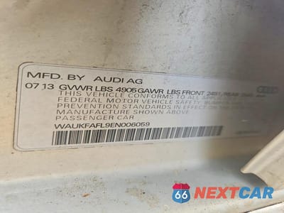 Zdjęcie 12 z 12 samochodu: 2014 AUDI A4 PRESTIGE VIN:WAUKFAFL9EN006059 - miniatura