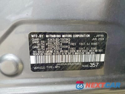 Zdjęcie 13 z 13 samochodu: 2024 MITSUBISHI OUTLANDER SPORT S VIN:JA4ARUAU4RU016883 - miniatura