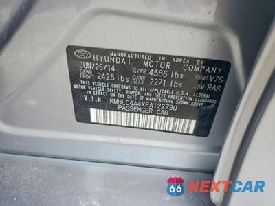 Zdjęcie 12 z 12 samochodu: 2015 HYUNDAI SONATA HYBRID LIMITED VIN:KMHEC4A4XFA122790 - miniatura