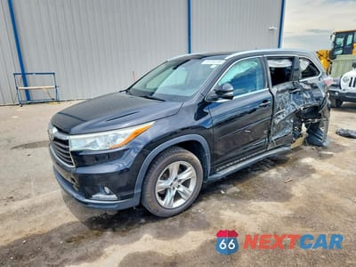 2014 TOYOTA HIGHLANDER LIMITED PLATINUM 5TDDKRFH8ES065745 - główne zdjęcie licytacji z USA - miniatura