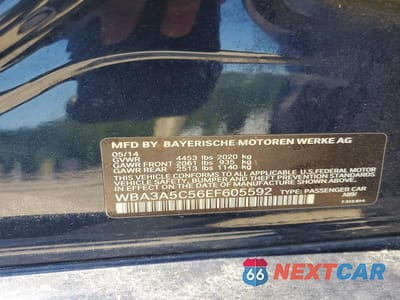 Zdjęcie 12 z 12 samochodu: 2014 BMW 328 I VIN:WBA3A5C56EF605592 - miniatura