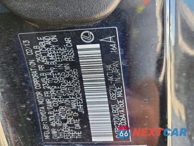 Zdjęcie 13 z 13 samochodu: 2013 LEXUS IS 350 VIN:JTHFE2C24D2509585 - miniatura