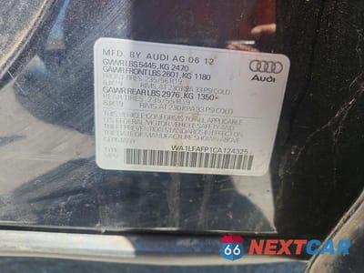 Zdjęcie 12 z 12 samochodu: 2012 AUDI Q5 PREMIUM PLUS VIN:WA1LFAFP1CA124325 - miniatura