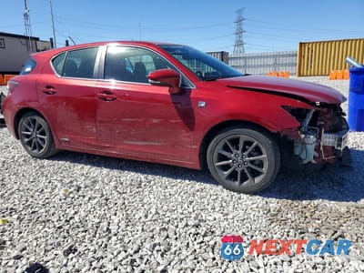 Czwarte zdjęcie samochodu z boku: 2013 LEXUS CT 200 VIN:JTHKD5BH0D2152673 - miniatura