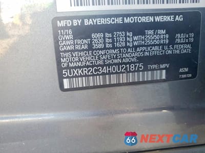 Zdjęcie 13 z 13 samochodu: 2017 BMW X5 SDRIVE35I VIN:5UXKR2C34H0U21875 - miniatura