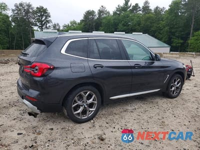 Trzecie zdjęcie samochodu z tyłu: 2023 BMW X3 XDRIVE30I VIN:5UX53DP08P9T34422 - miniatura