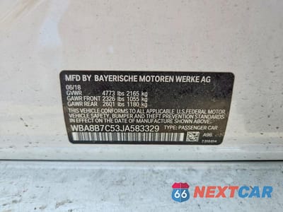 Zdjęcie 12 z 12 samochodu: 2018 BMW 340 XI VIN:WBA8B7C53JA583329 - miniatura