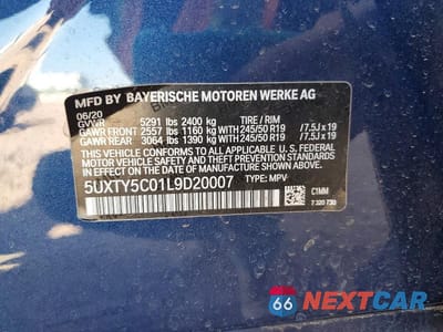 Zdjęcie 13 z 13 samochodu: 2020 BMW X3 XDRIVE30I VIN:5UXTY5C01L9D20007 - miniatura