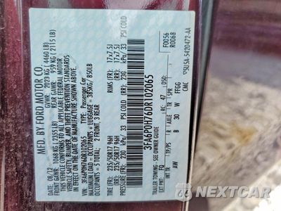 Zdjęcie 12 z 12 samochodu: 2013 FORD FUSION SE VIN:3FA6P0H76DR102065 - miniatura