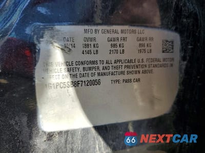 Zdjęcie 13 z 13 samochodu: 2015 CHEVROLET CRUZE LT VIN:1G1PC5SB8F7120056 - miniatura