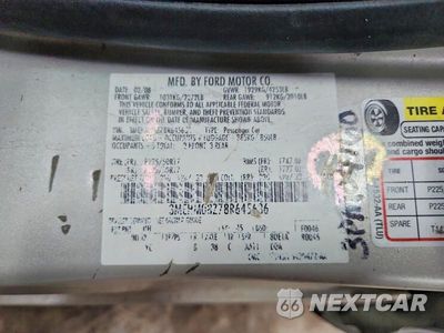 Zdjęcie 12 z 12 samochodu: 2008 MERCURY MILAN PREMIER VIN:3MEHM08Z78R645636 - miniatura