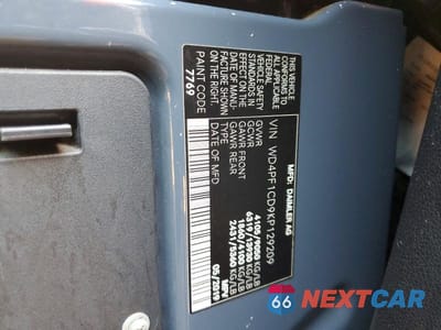 Zdjęcie 13 z 13 samochodu: 2019 MERCEDES BENZ SPRINTER 2500 DELIVERY VAN VIN:WD4PF1CD9KP129209 - miniatura