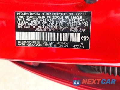 Zdjęcie 12 z 12 samochodu: 2011 TOYOTA COROLLA LE VIN:JTDBU4EE1B9155731 - miniatura