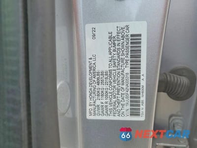 Zdjęcie 13 z 13 samochodu: 2022 ACURA TLX TECHNOLOGY VIN:19UUB5F42NA005318 - miniatura