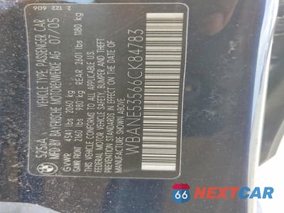 Zdjęcie 12 z 12 samochodu: 2006 BMW 525 I VIN:WBANE53566CK84783 - miniatura