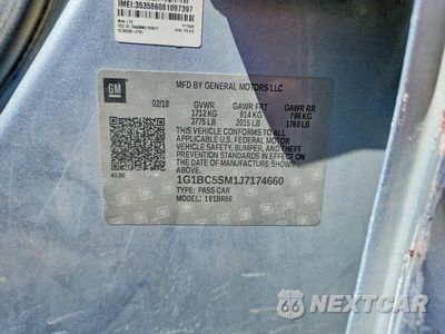 Zdjęcie 12 z 12 samochodu: 2018 CHEVROLET CRUZE LS VIN:1G1BC5SM1J7174660 - miniatura